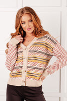 Effortless Elements Striped Cardigan