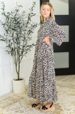 Fiercely Feminine Leopard Print Maxi Dress