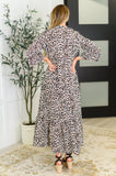 Fiercely Feminine Leopard Print Maxi Dress