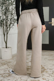Lounge Line Wide Leg Sweats in Ash Mocha