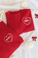 Matching Mini Embroidered Sweatshirt