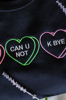 Snarky Valentine Embroidered Sweatshirt