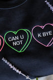 Snarky Valentine Embroidered Sweatshirt