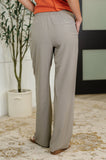 Peachy Keen Straight Leg Trousers in Stone Taupe