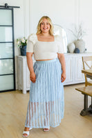 Cascading Ruffles A-Line Skirt