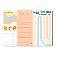 Cat Lovers Notepad Set